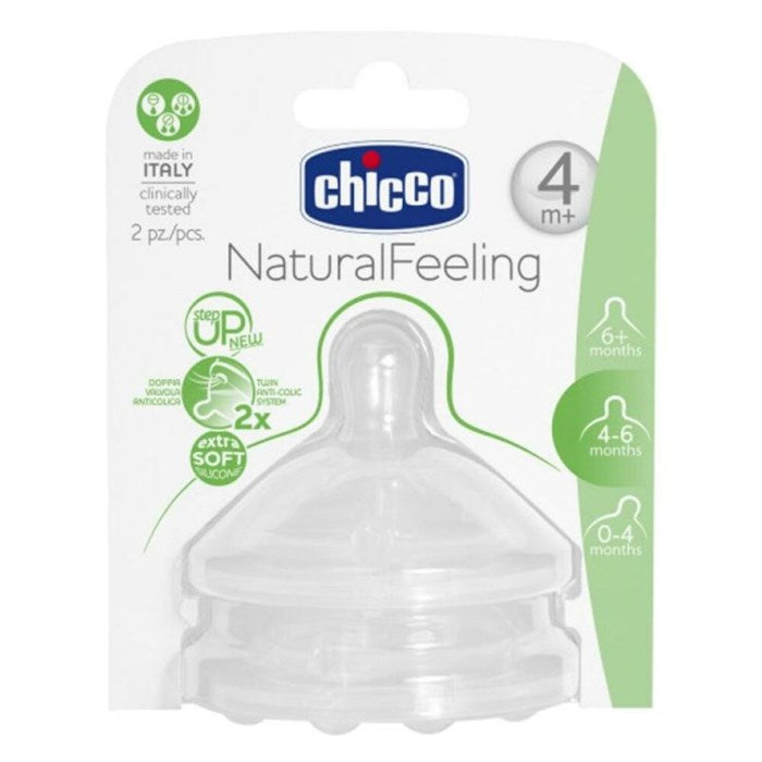 CHICCO NaturalFeeling Teat 4M+ Adjustable Flow