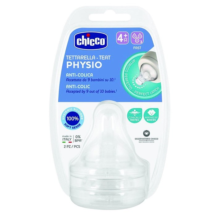 CHICCO Perfect 5 Teat 4m Fast Flow 4M+