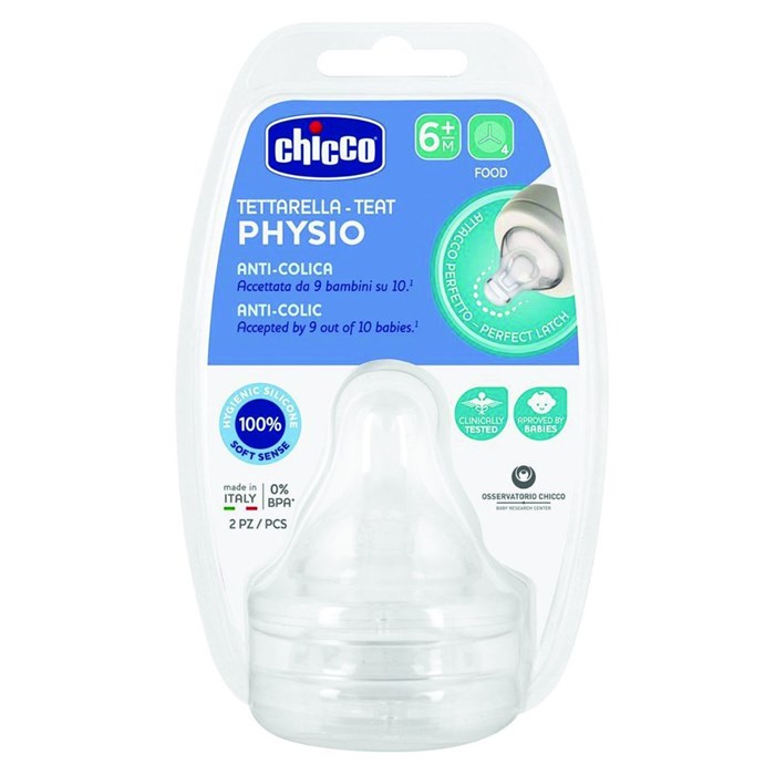 CHICCO Perfect 5 Teat 6m Food Flow 6M+