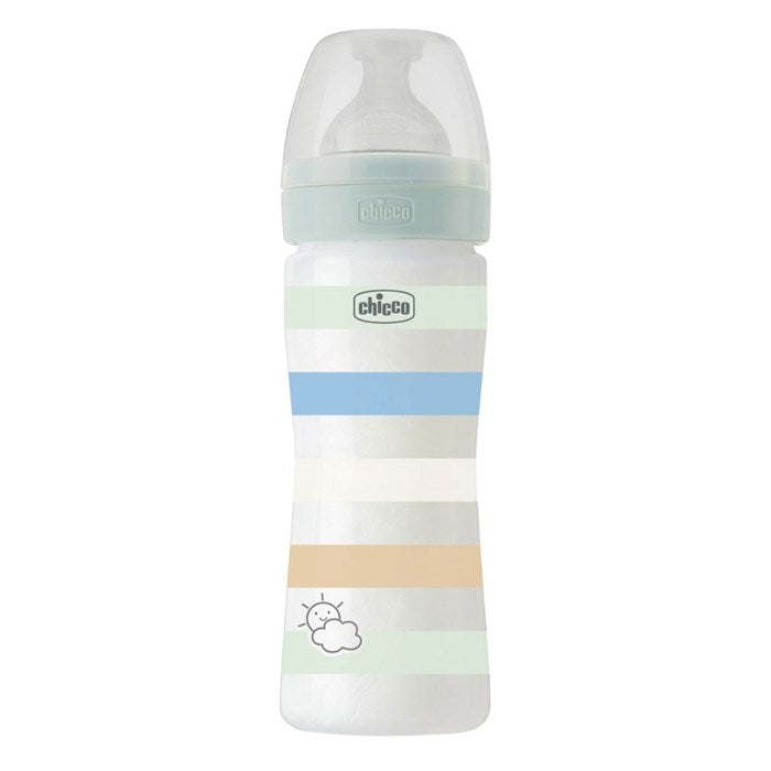 CHICCO Well-Being Plastic Bottle 250ml Medium Flow 2M+