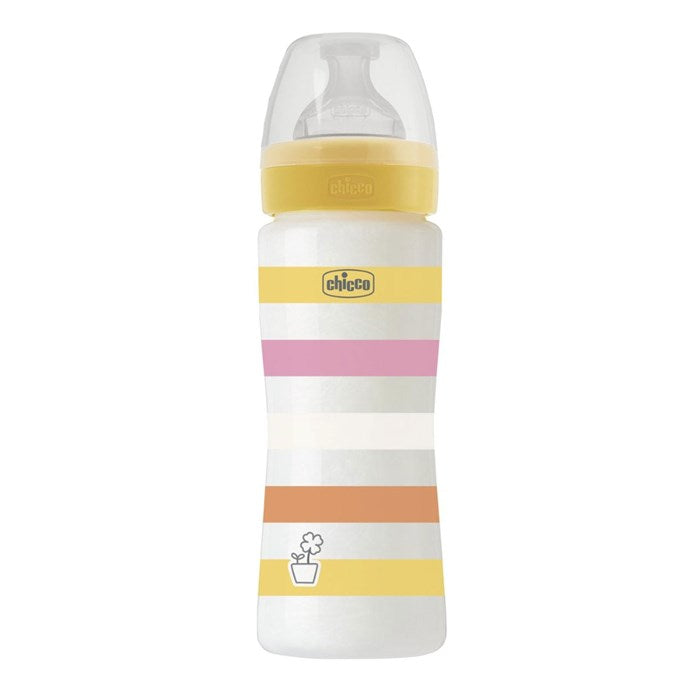 CHICCO Well-Being Plastic Bottle 330ml Fast Flow 4M+ 330ML