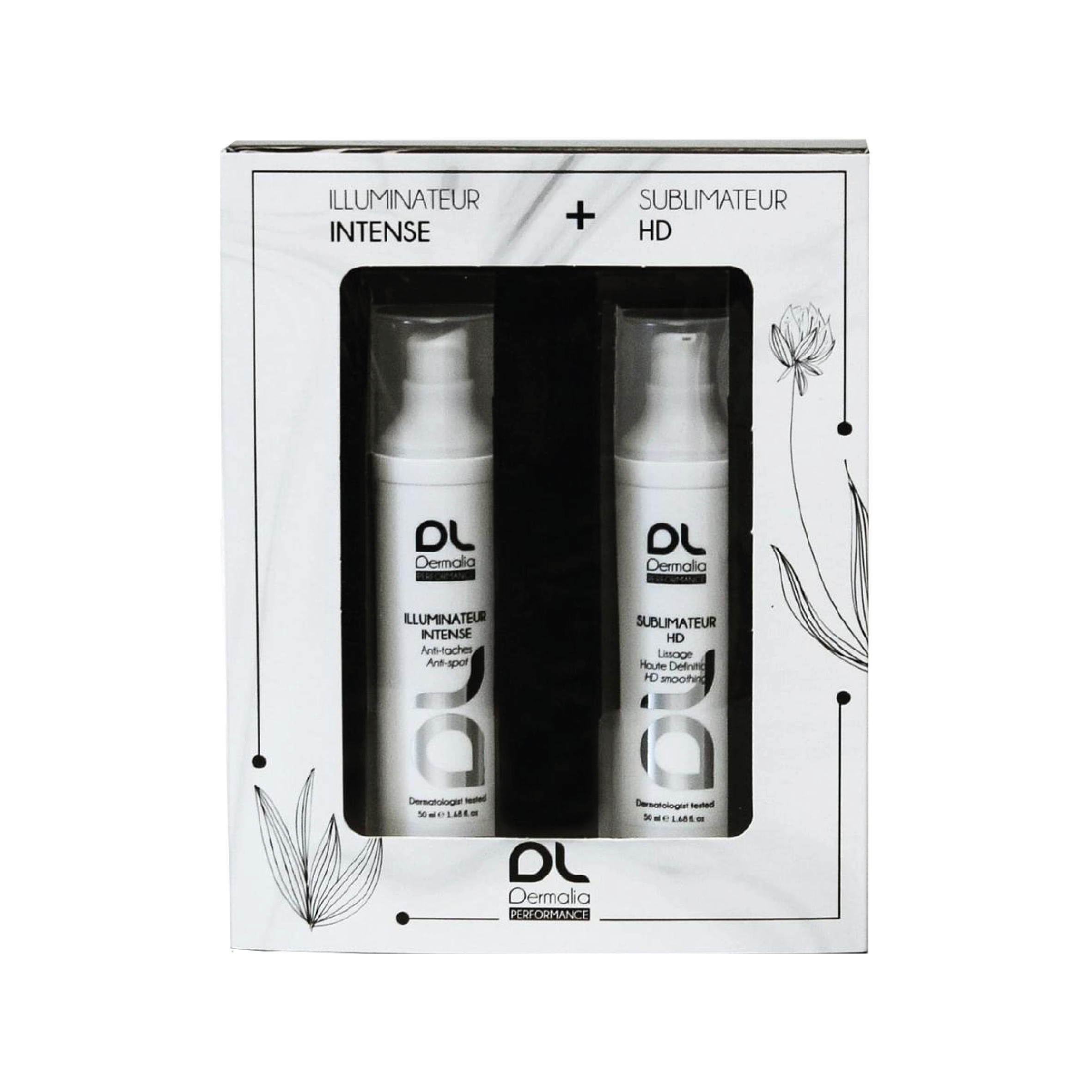 DERMALIA COFFREE BOX ILLUMNATEUR INTENSE 50ML + FREE SUBLIMATEUR HD 50ML