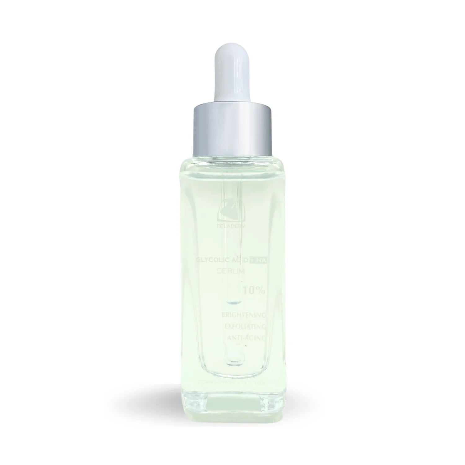 ECLADERM 10% Glycolic Acid +HA Serum | Exfoliating & Peeling 30ML