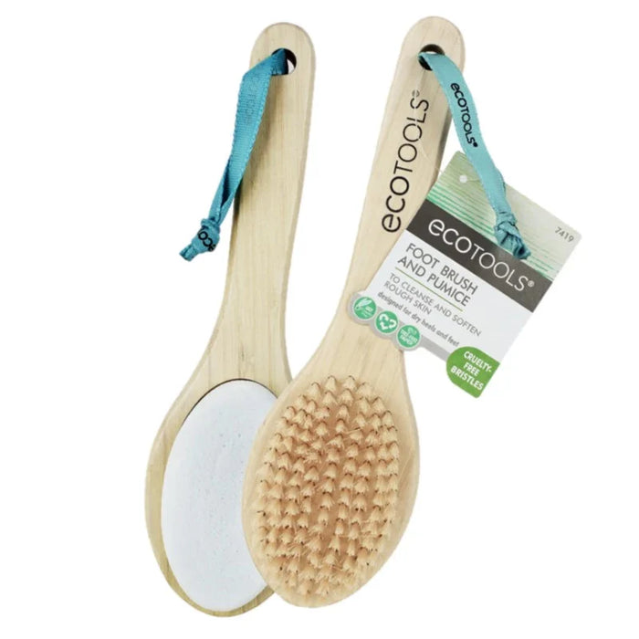 ECOTOOLS BATH BAMBOO FOOT BRUSH & PUMICE