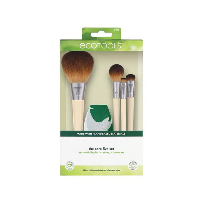 ECOTOOLS CORE FIVE MAKEUP BRUSH AND SPONGE SET