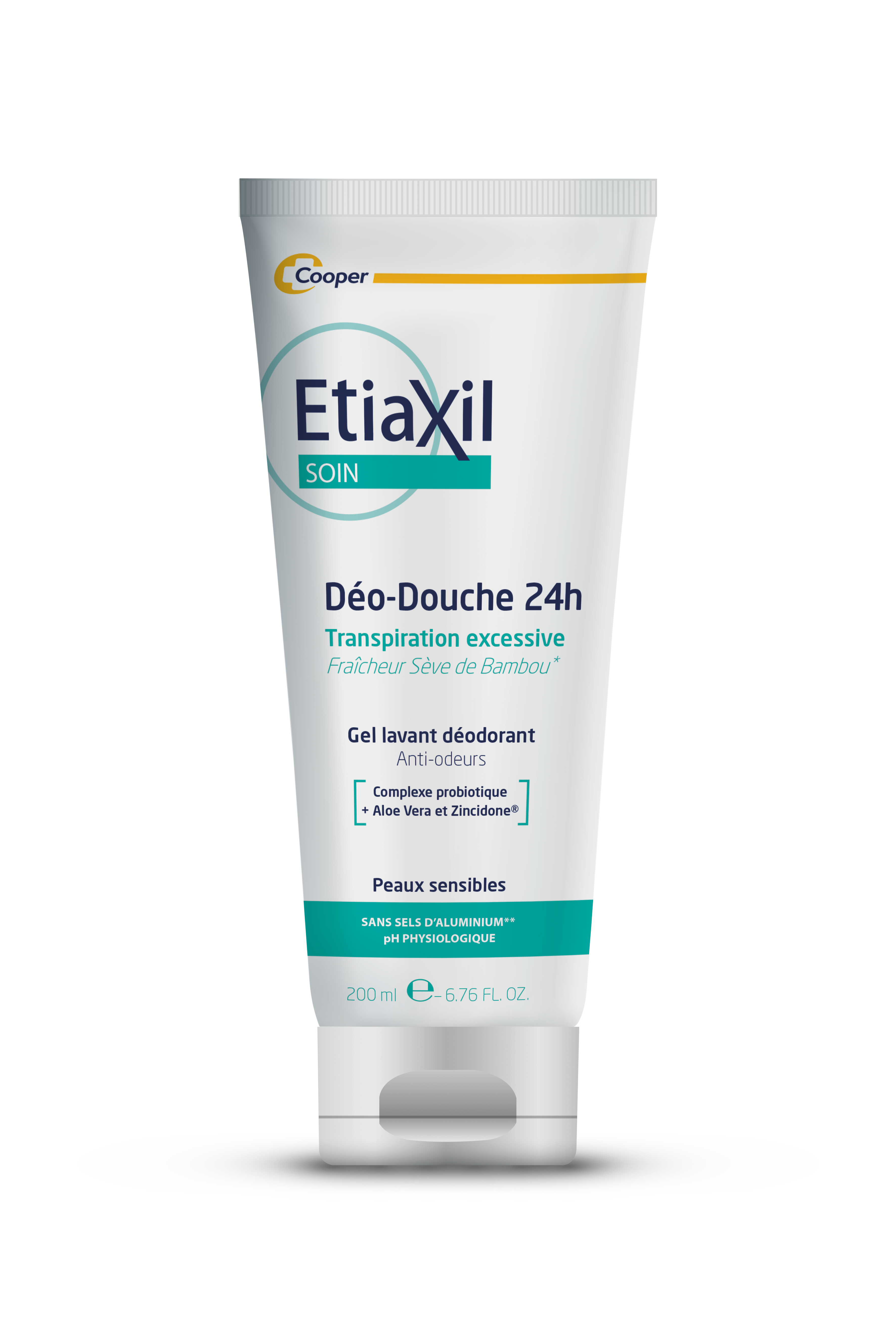 ETIAXIL DEO-SHOWER 24H 200ML TUBE 200ML