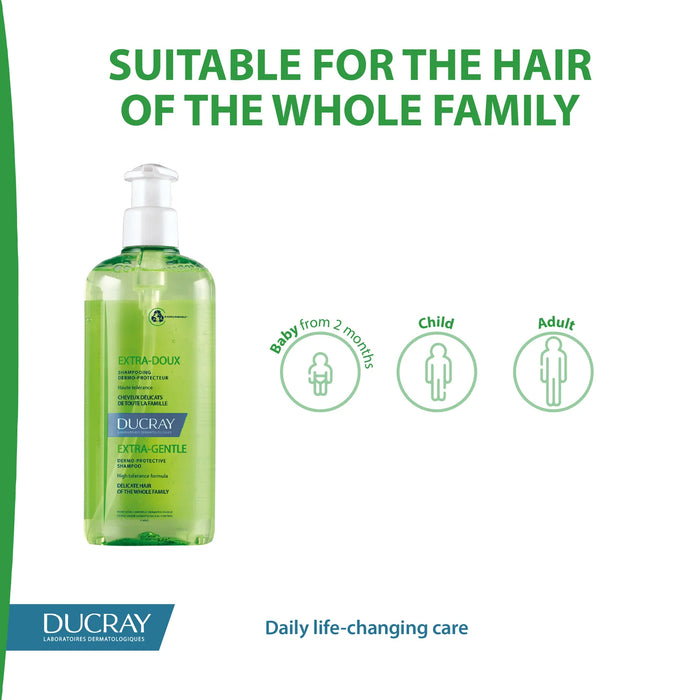 DUCRAY EXTRA DOUX SHAMPOOING 400ML BOTTLE