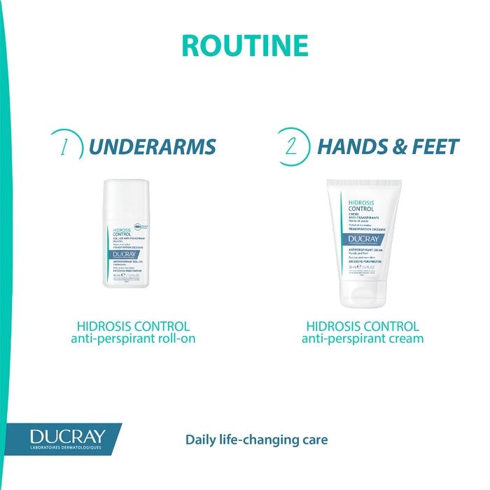 DUCRAY HIDROSIS CONTROL CREME ANTI-TRANSPIRANTE MAINS ET PIEDS 50ML