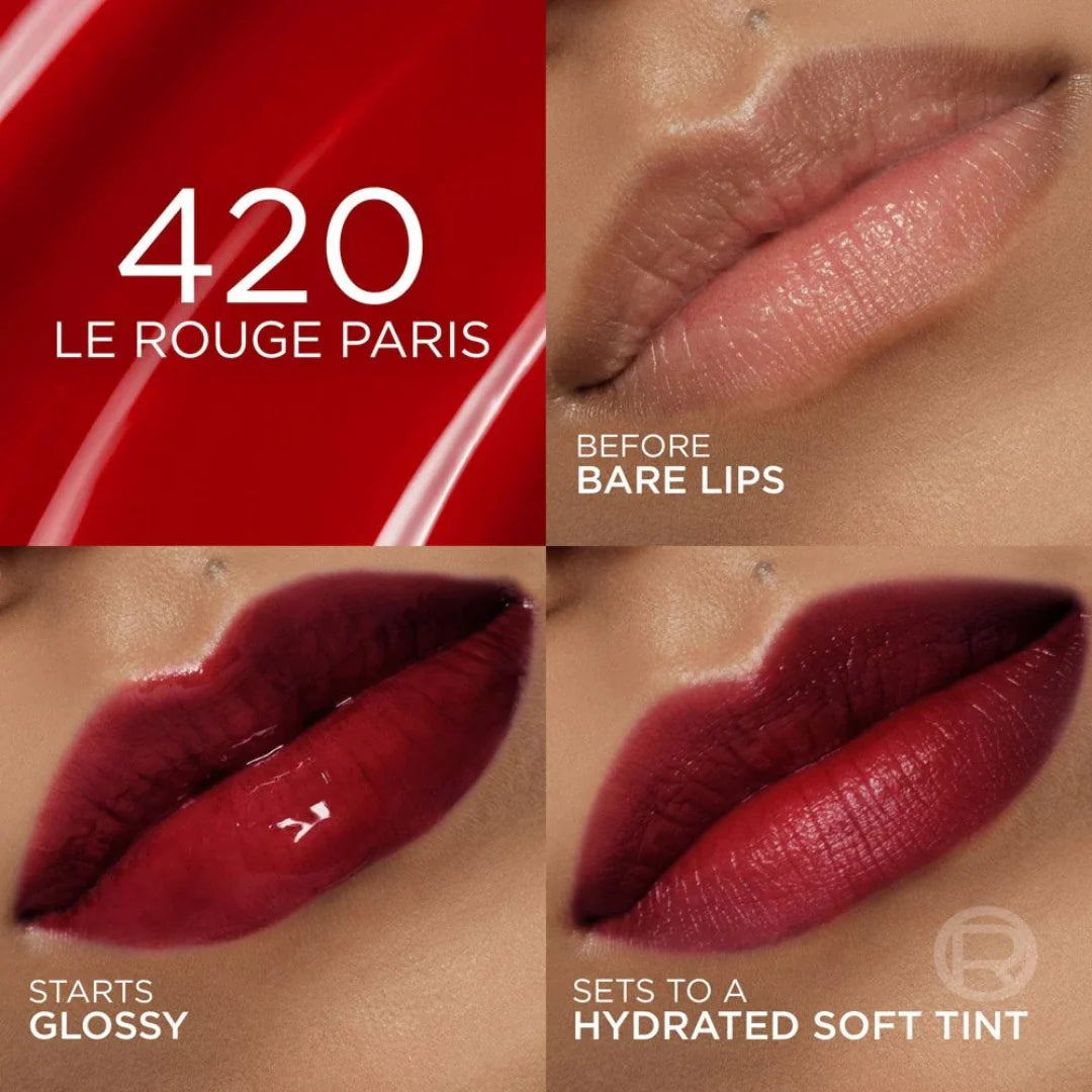 Loreal Hyaluron Tint Lip Stain Serum Long Lasting, Hydrating Lip Makeup Infused with Hyaluronic Acid 5ml