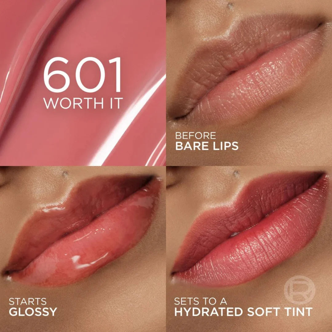 Loreal Hyaluron Tint Lip Stain Serum Long Lasting, Hydrating Lip Makeup Infused with Hyaluronic Acid 5ml