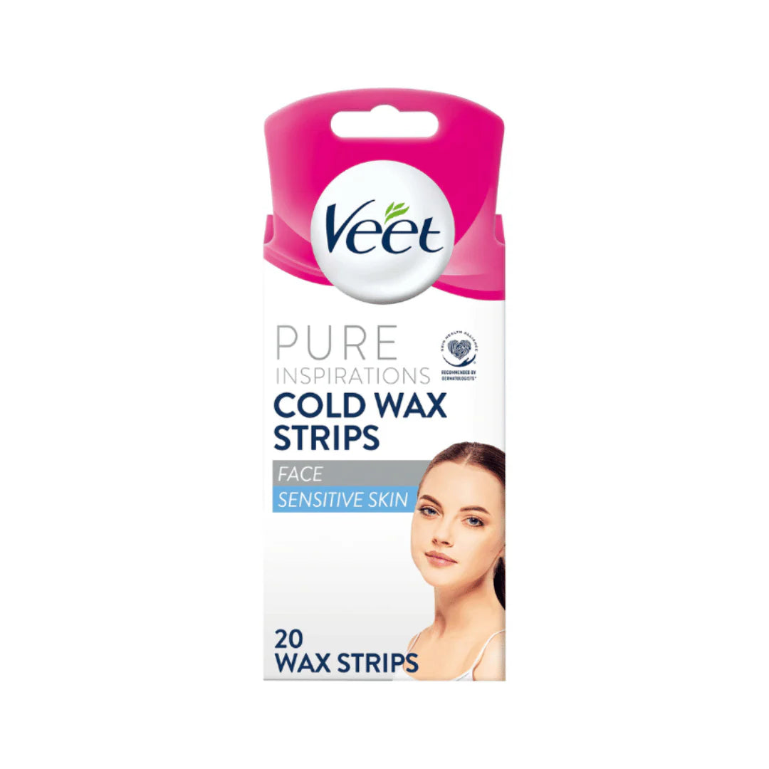 Veet Pure Face Wax Strips For Sensitive Skin 20s