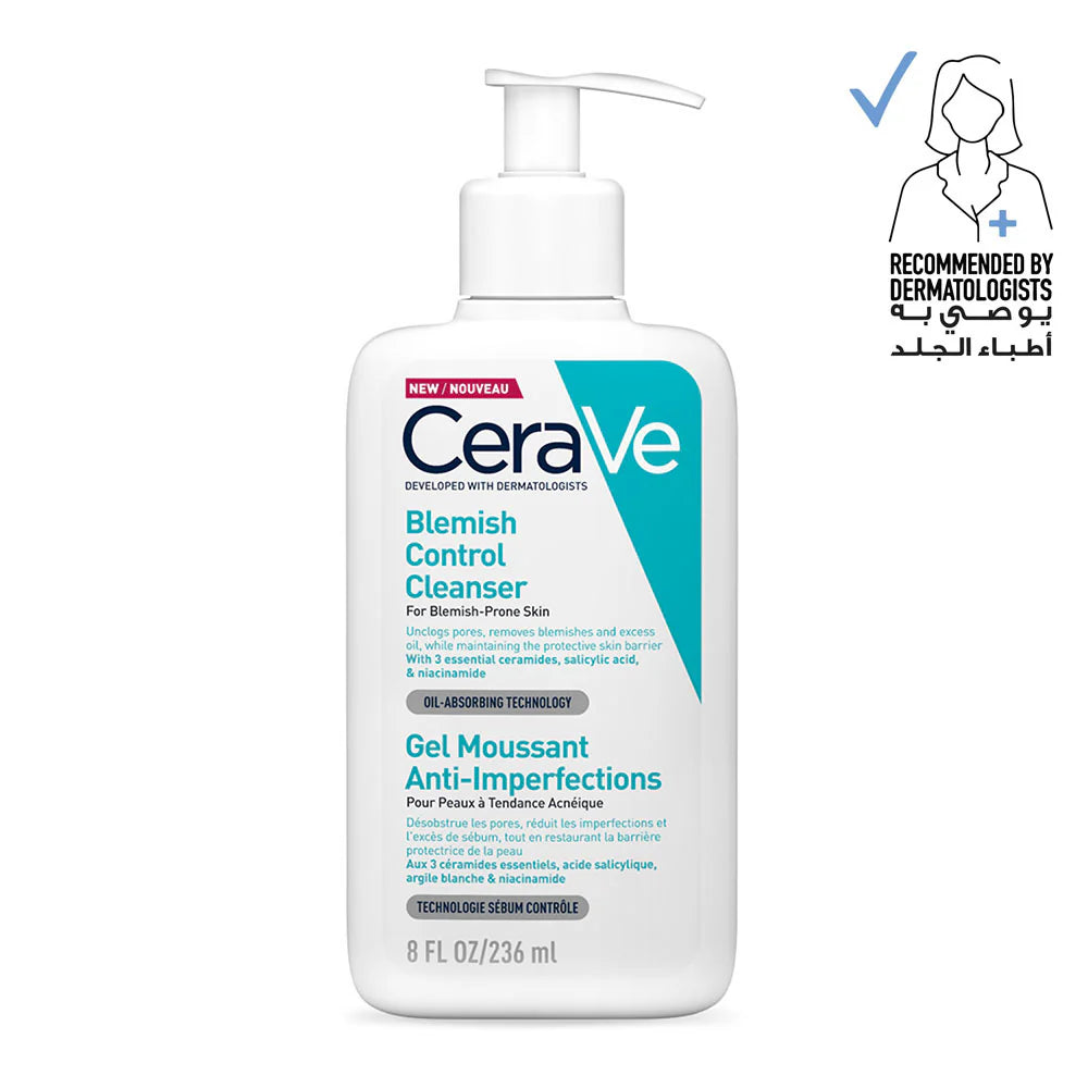CeraVe Blemish Control Cleanser with 2% Salicylic Acid, Niacinamide and Ceramides 236 ML