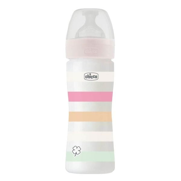 CHICCO Well-Being Plastic Bottle 250ml Medium Flow 2M+