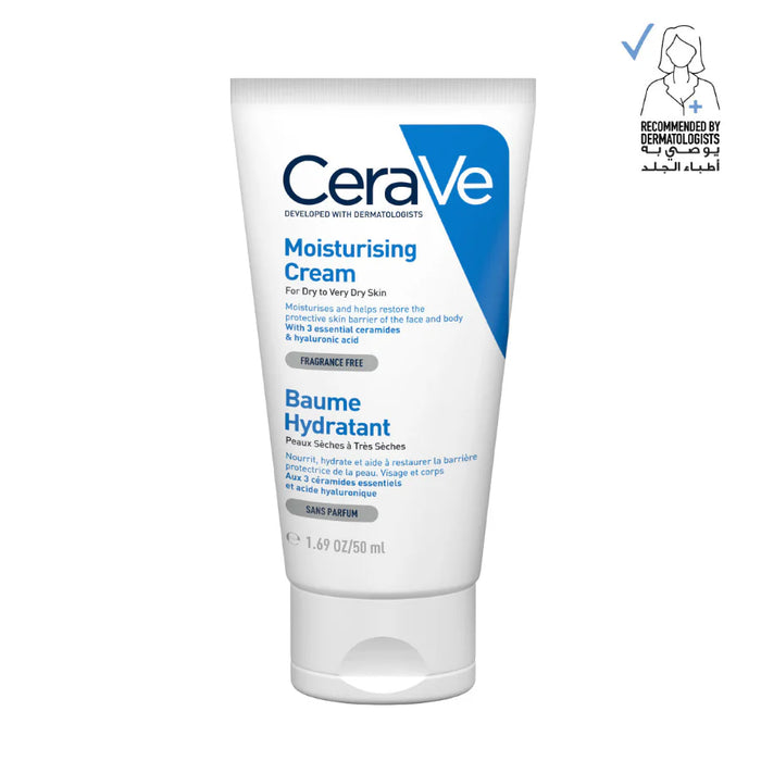 CERAVE MOISTURIZING CREAM FOR DRY SKIN WITH HYALURONIC ACID 50ML