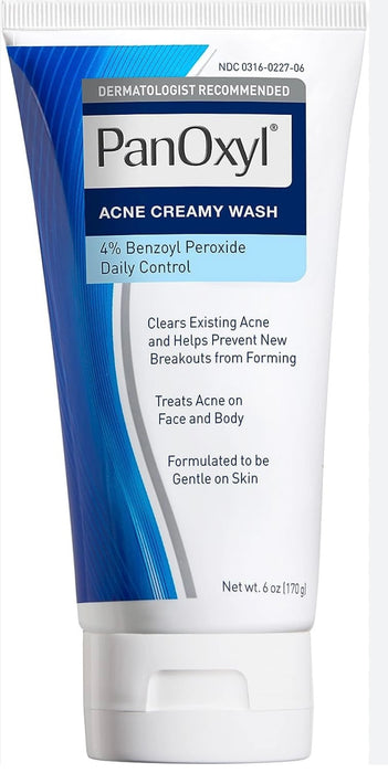 Panoxyl acne creamy wash 4% benzoyl peroxide 156g