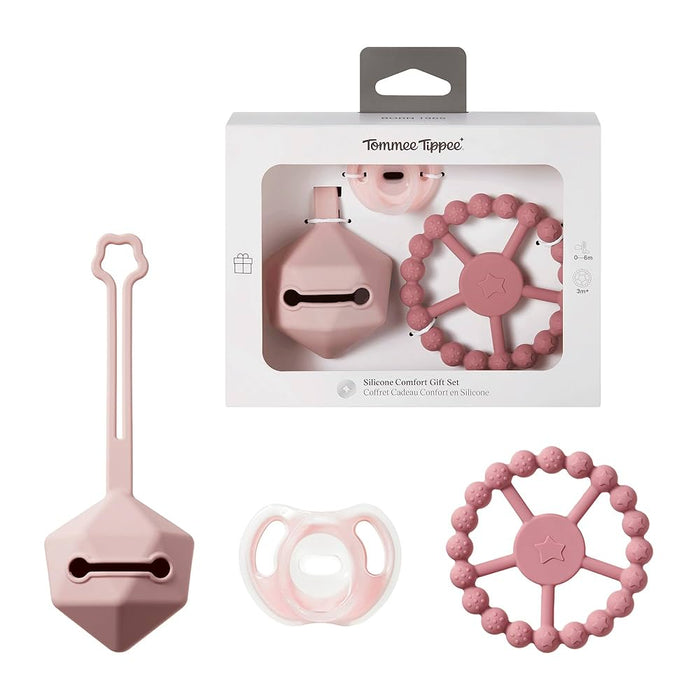 Tommee Tippee Silicone Comfort Gift Set Pink