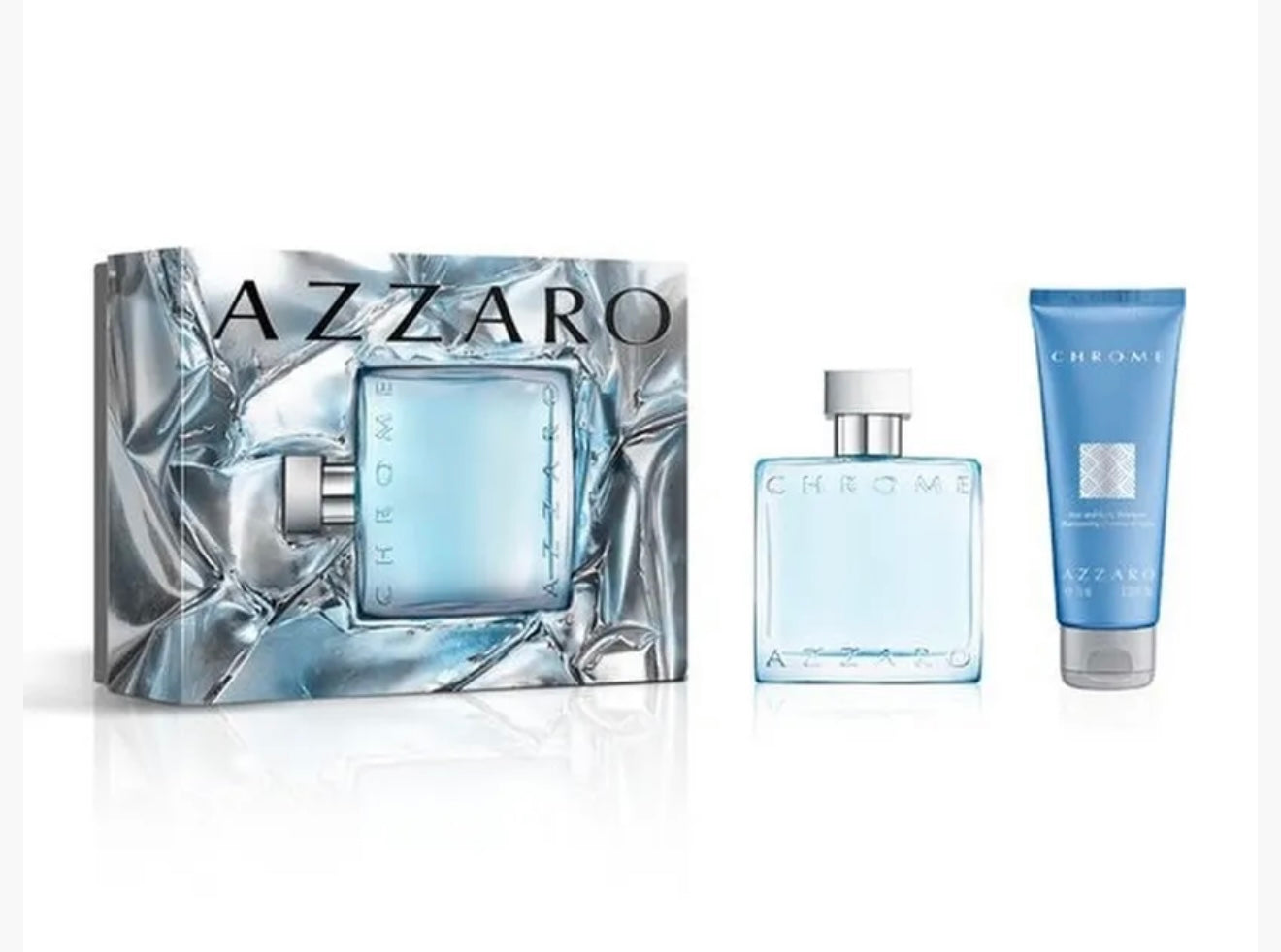 Azzaro Chrome Eau de Toilette 50ml Gift Set For Men
