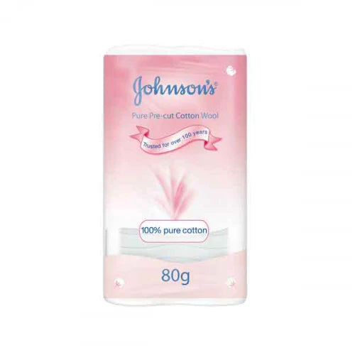 Johnson's Cotton Wool Precut - 80 G