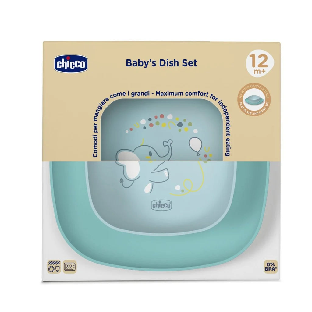 CHICCO Baby Dish Set 12M+