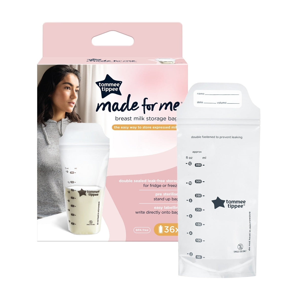 Tommee Tippee 36x 350ml Milk Storage Bags