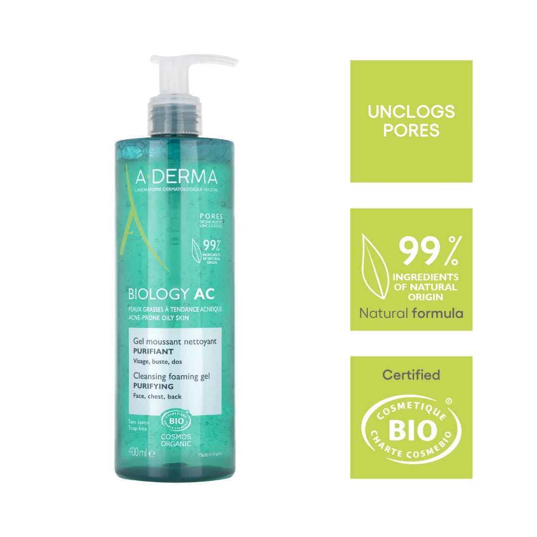 ADERMA Biology AC Purifying Cleansing Foaming Gel 400ML
