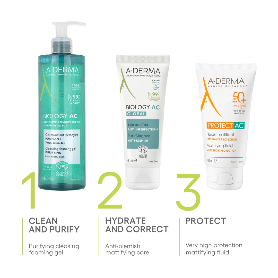 ADERMA Biology AC Purifying Cleansing Foaming Gel 400ML