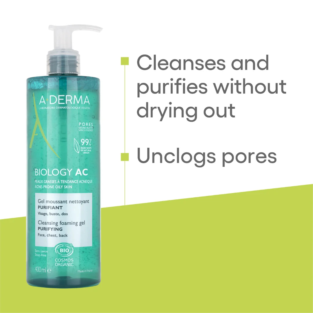 ADERMA Biology AC Purifying Cleansing Foaming Gel 400ML