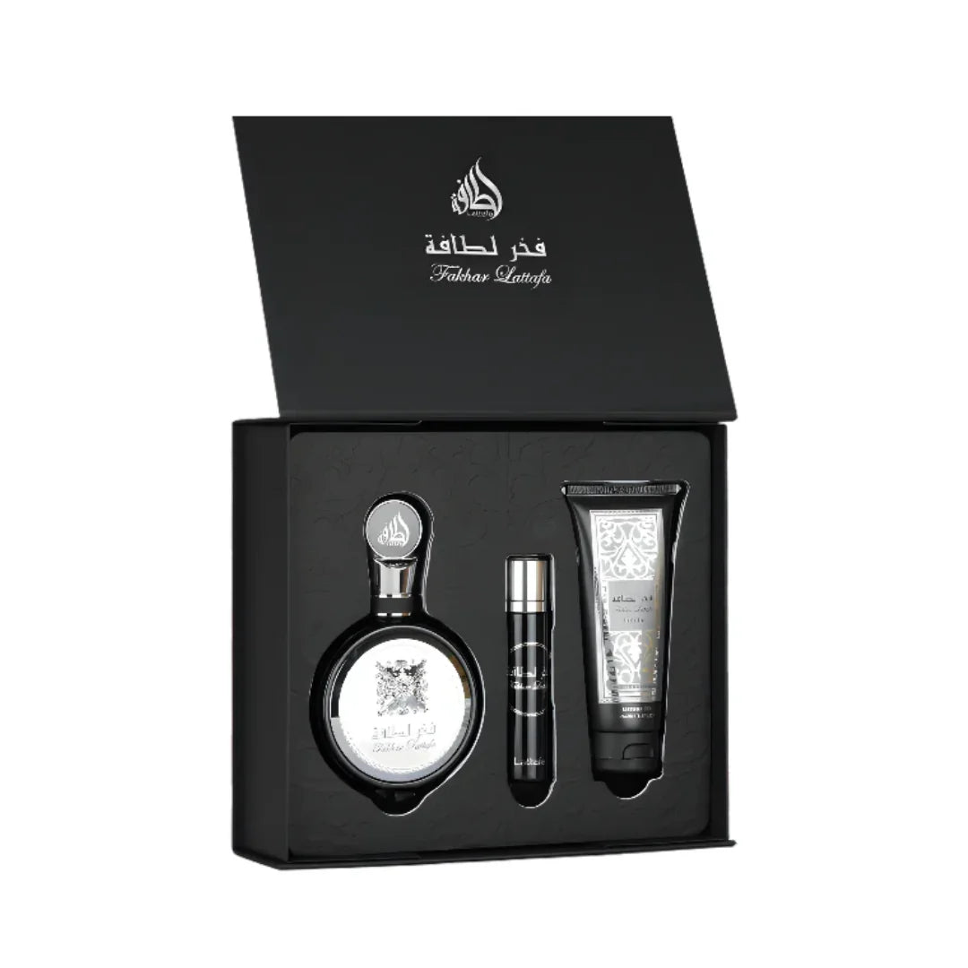 Lattafa Fakhar For Men 3pcs Perfume Gift Set