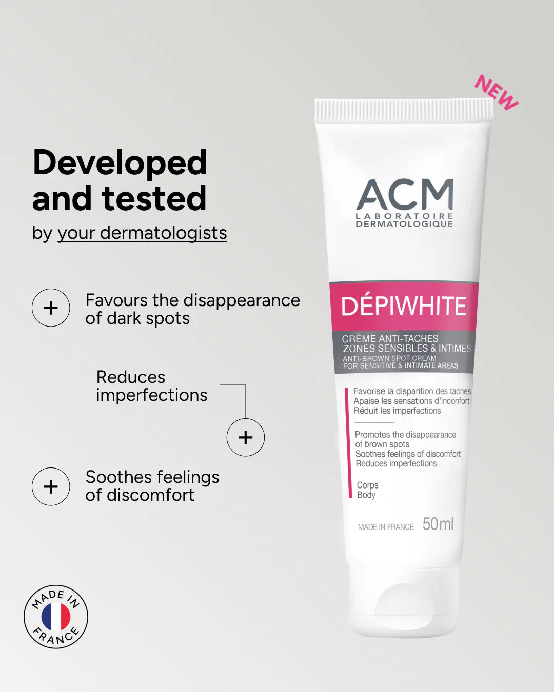 ACM ACM DEPIWHITE CREAM FOR SENSITIVE AREAS 50ML