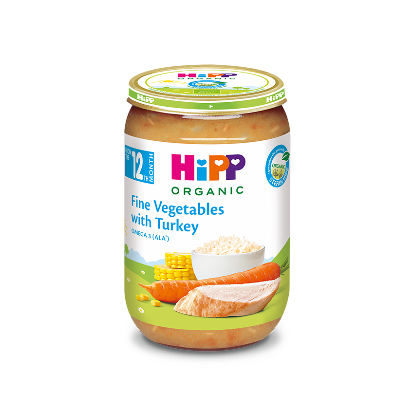 Hipp Organic Fine Vegetables With Turkey 12M+