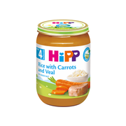 HiPP Organic Rice Carrots Veal 190g 4M+