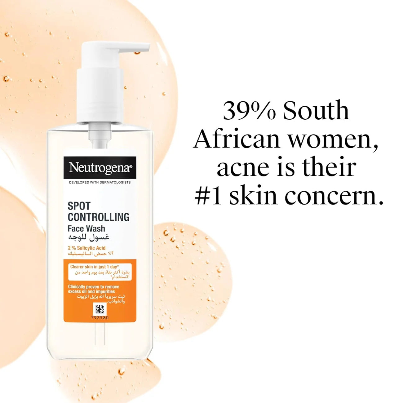 NEUTROGENA Spot Controlling Facial Wash, Oil Free 200ML