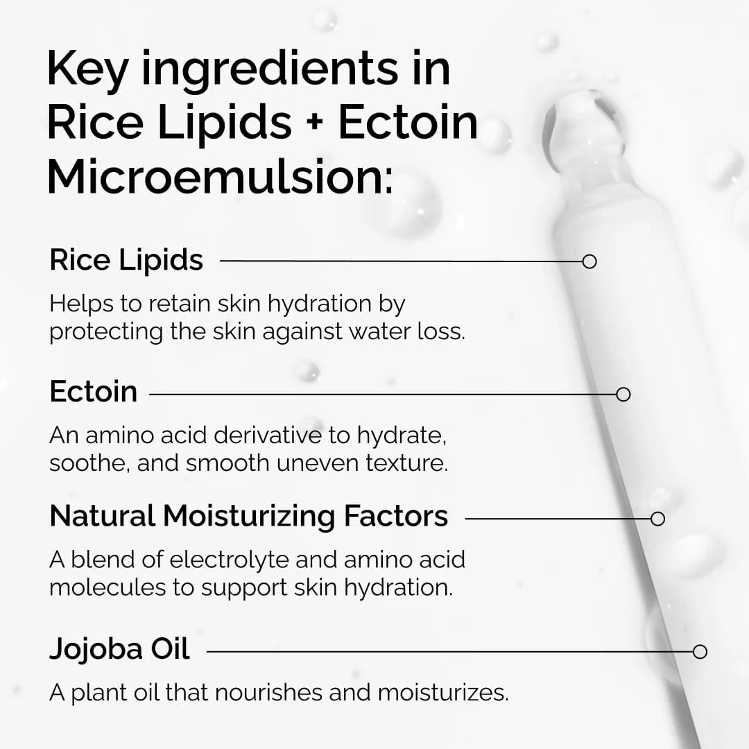 THE ORDINARY Rice Lipids + Ectoin Microemulsion Moisturizer for Dry Skin