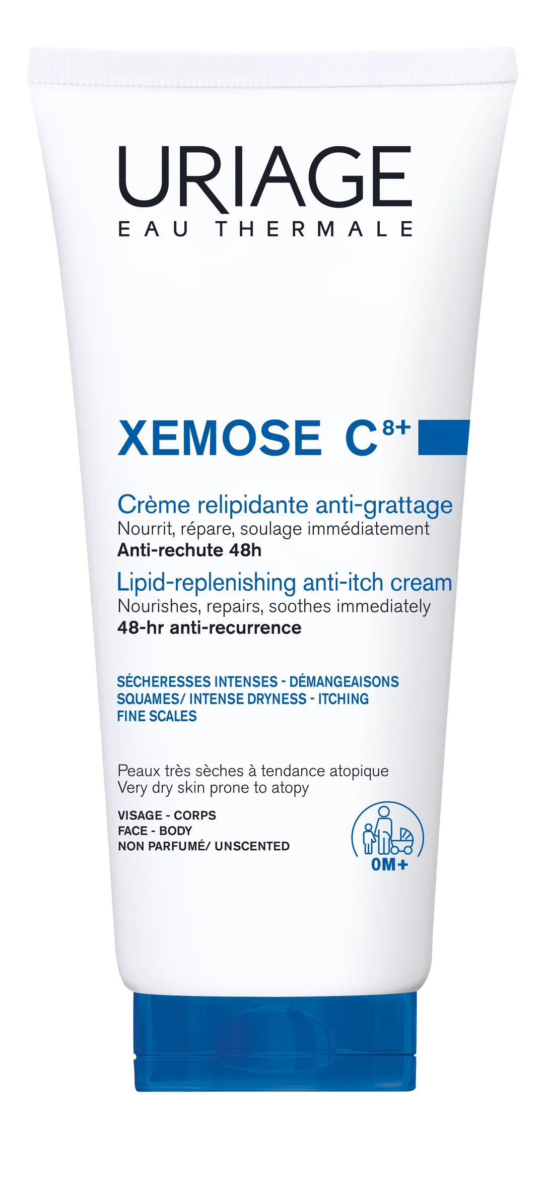 Uriage Xemose C8+ Lipid-Replenishing Anti-Itch Cream 200Ml