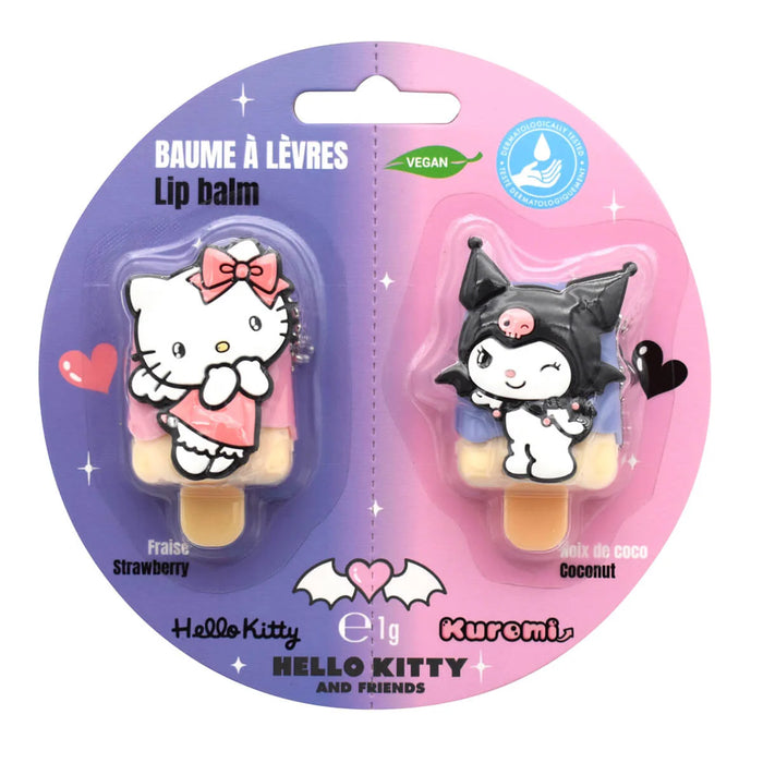 Take Care Hello Kitty & Kuromi Lip Balm Duo