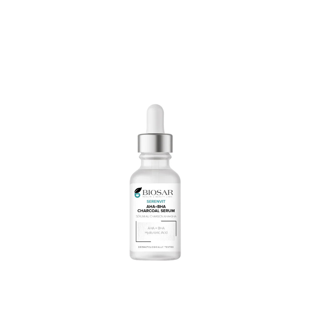 Biosar Serenvit AHA BHA Charcoal Serum 30ml
