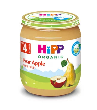 HiPP Organic Pear in Apple 125g 4M+