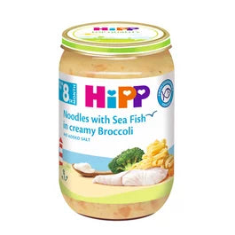 HiPP Organic Noodles with Sea Fish in Creamy Broccoli 220g 8M+