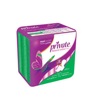 Private Maxi Pocket Normal Pads With Wings X10