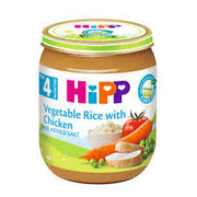 Hipp Vegetable Rice with Chicken 4M+ 125G