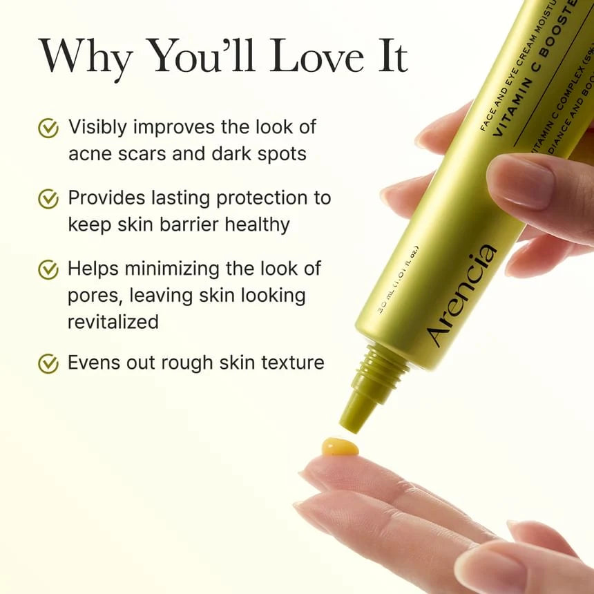 ARENCIA FACE AND EYE MOISTURIZER VITAMIN C BOOSTER SHOT