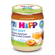 Hipp Fruit Duet Peach Apricot with Curd Cream 7M+ 160G