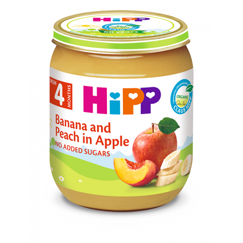 Hipp Banana Peach in Apple 4M+ 125G