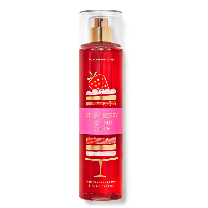 Bath & Body Works Strawberry Round Cake Body Mist 236ML