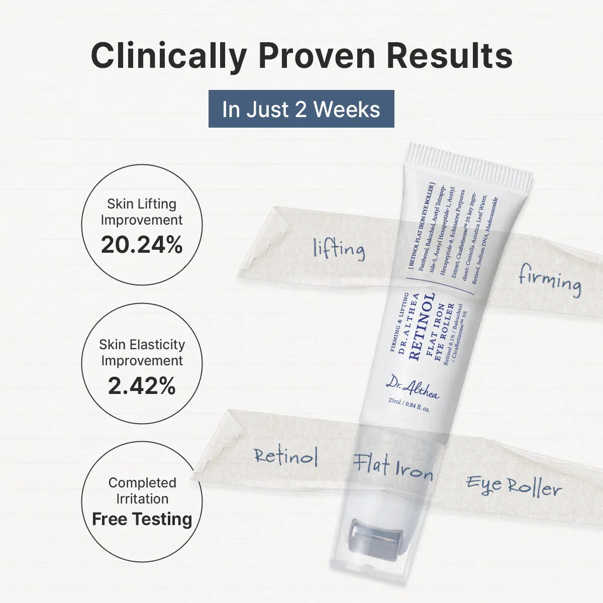 DR.ALTHEA RETINOL FLAT IRON EYE ROLLER