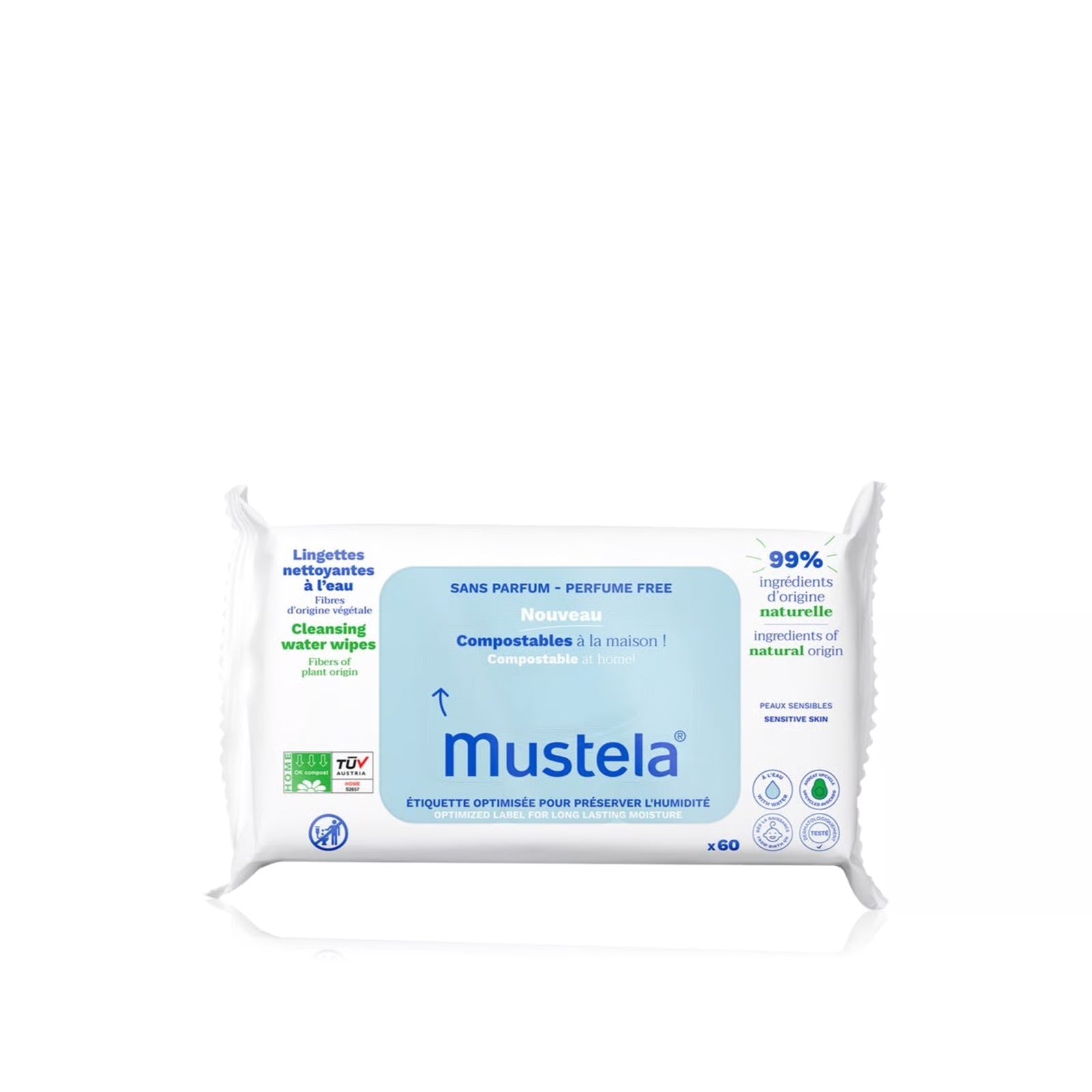 MUSTELA CLEANSING WIPES X 60