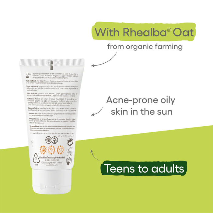 A-Derma Protect AC Mattifying For Acne Prone Skin Face Fluid Sunscreen SPF50 Buy 1 Get 1 Bundle