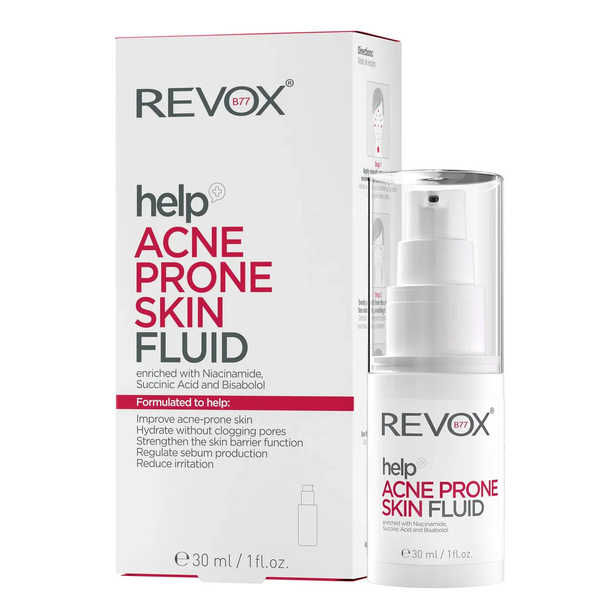 REVOX HELP ACNE PRONE SKIN FLUID 30ML