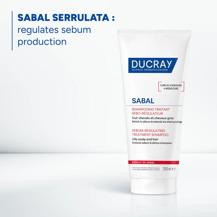 DUCRAY Sabal Sebum-Regulating Treatment Shampoo For Oily Hair 200ML