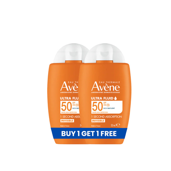 Avène Ultra Light Fluid Invisible SPF50 Sunscreen Buy 1 Get 1 Bundle